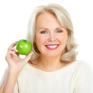 Eating a nutritious diet will help keep your gums and jawbones healthy and strong to ensure your dental implants last a lifetime