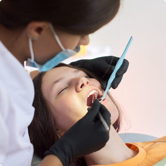 Dental patient receiving under oral conscious sedation dentistry